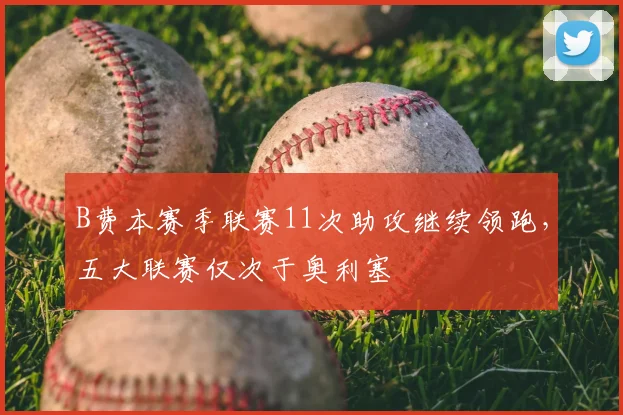 B费本赛季联赛11次助攻继续领跑，五大联赛仅次于奥利塞
